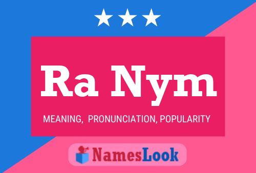 Ra Nym Name Poster