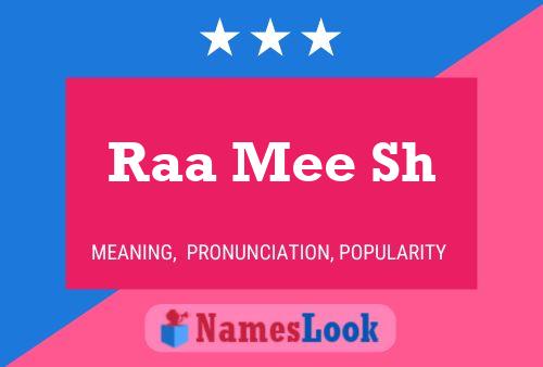 Raa Mee Sh Name Poster