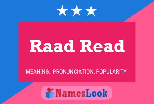 Raad Read Name Poster