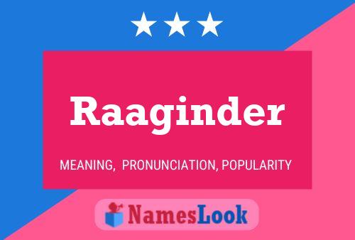 Raaginder Name Poster