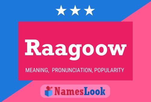 Raagoow Name Poster