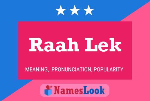 Raah Lek Name Poster