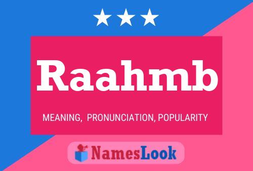 Raahmb Name Poster