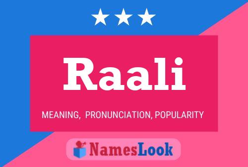 Raali Name Poster