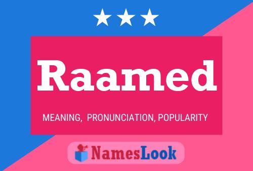 Raamed Name Poster