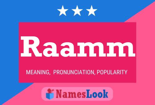 Raamm Name Poster