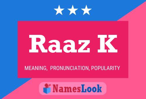 Raaz K Name Poster