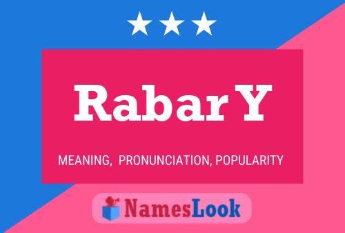 Rabar Y Name Poster