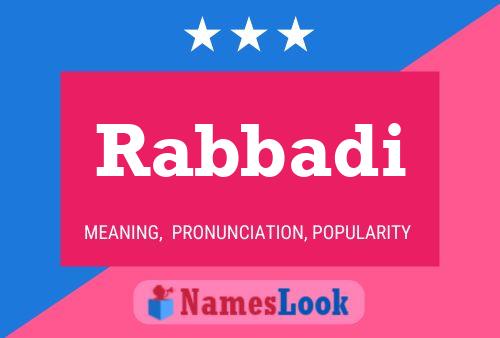 Rabbadi Name Poster