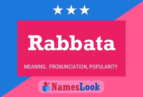 Rabbata Name Poster