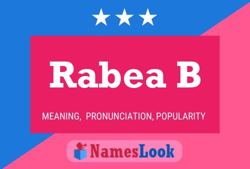 Rabea B Name Poster