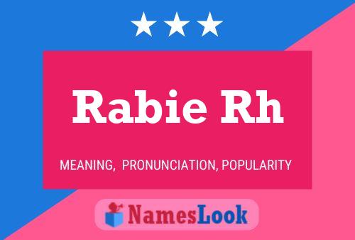 Rabie Rh Name Poster