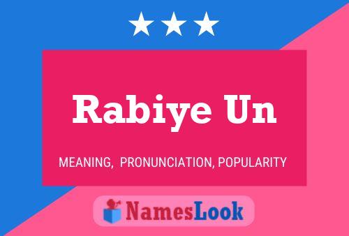 Rabiye Un Name Poster