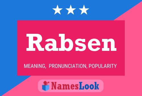 Rabsen Name Poster