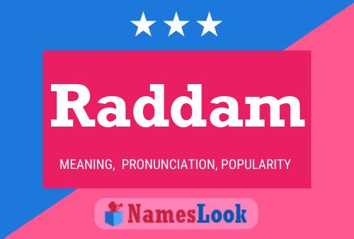 Raddam Name Poster