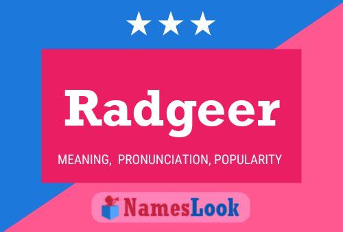 Radgeer Name Poster