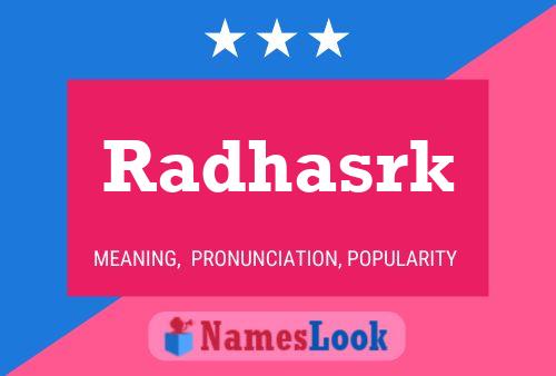 Radhasrk Name Poster