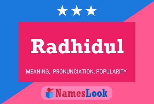 Radhidul Name Poster