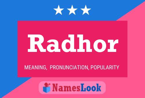 Radhor Name Poster