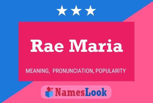 Rae Maria Name Poster