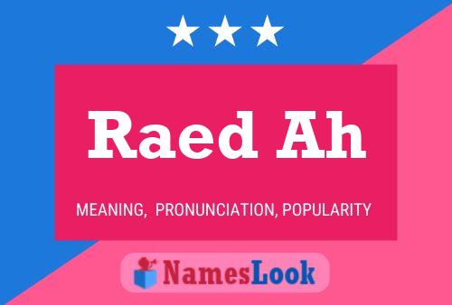 Raed Ah Name Poster