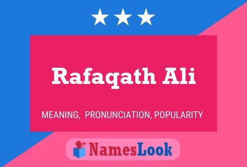 Rafaqath Ali Name Poster