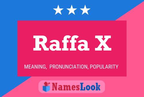 Raffa X Name Poster