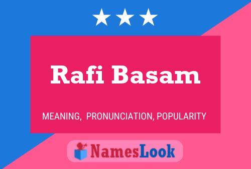 Rafi Basam Name Poster