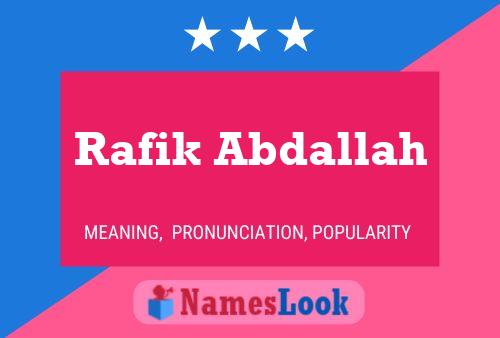 Rafik Abdallah Name Poster