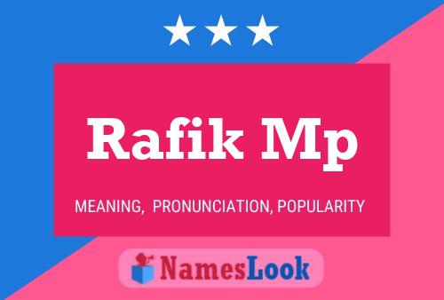 Rafik Mp Name Poster