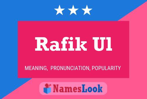 Rafik Ul Name Poster