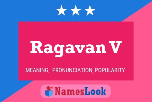 Ragavan V Name Poster