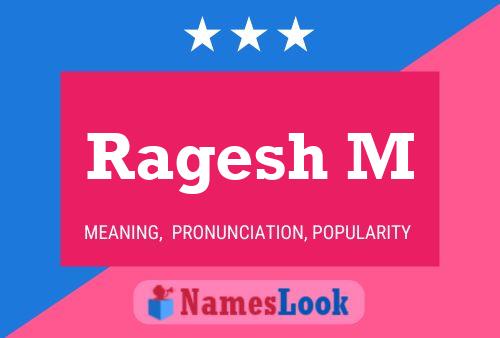 Ragesh M Name Poster