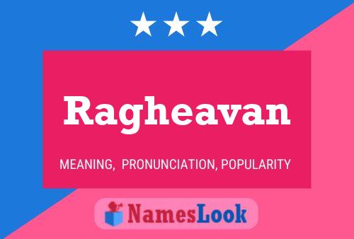 Ragheavan Name Poster