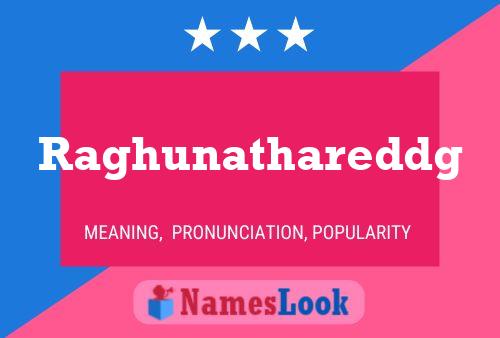 Raghunathareddg Name Poster