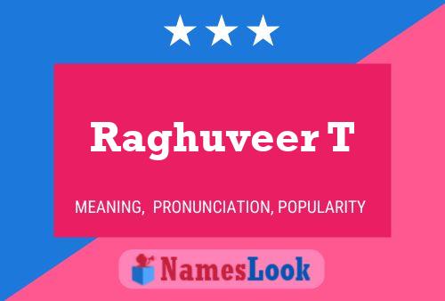 Raghuveer T Name Poster