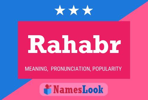 Rahabr Name Poster