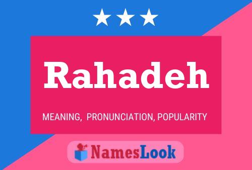 Rahadeh Name Poster