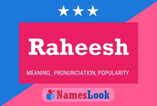 Raheesh Name Poster