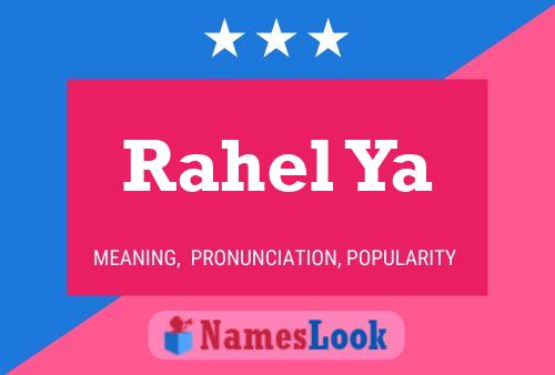 Rahel Ya Name Poster