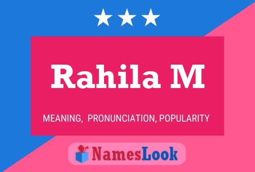 Rahila M Name Poster