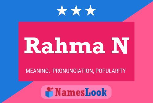 Rahma N Name Poster