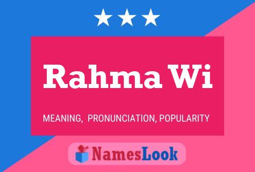 Rahma Wi Name Poster