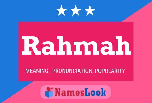 Rahmah Name Poster