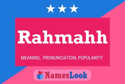 Rahmahh Name Poster