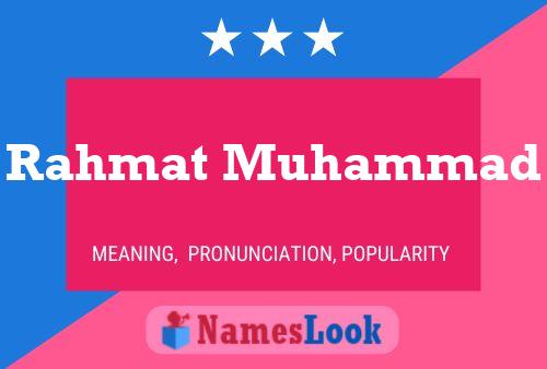 Rahmat Muhammad Name Poster