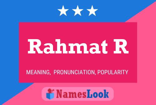 Rahmat R Name Poster