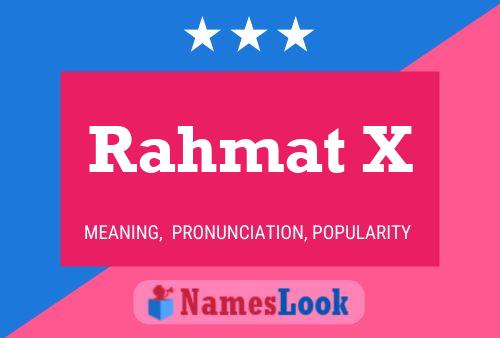 Rahmat X Name Poster