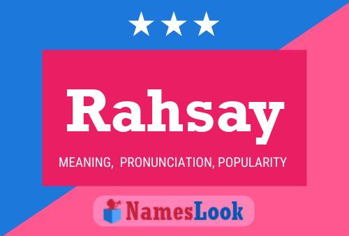 Rahsay Name Poster