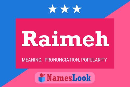 Raimeh Name Poster